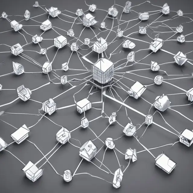 Image of multiple listing service agents interlinked, showcasing cooperative housing market
