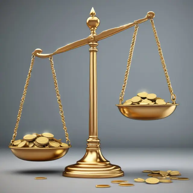 Golden scales weighing the intrinsic worth of Cash Flow Analysis against the market comparisons of Multiple-based Valuation