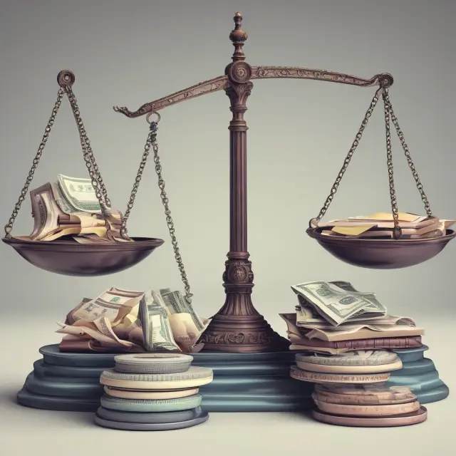 Image of scales balancing multiple industry sectors, with each sector represented by a scale holding multiples indicating company valuations