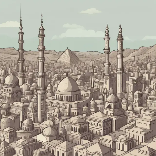 A tableau of Musharakah, Sukuk, Murabaha, and Ijarah structures represented as distinct flowers in a Sharia-compliant garden