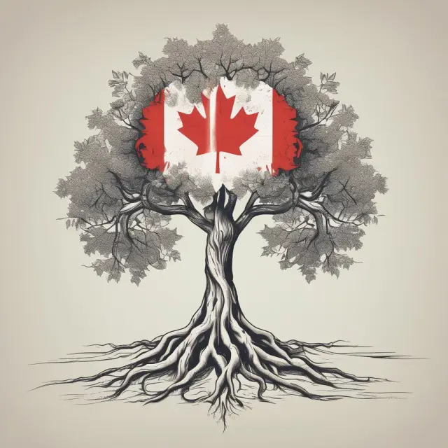 An image of a tree with roots symbolizing mutual companies growing in both the United States and Canada.
