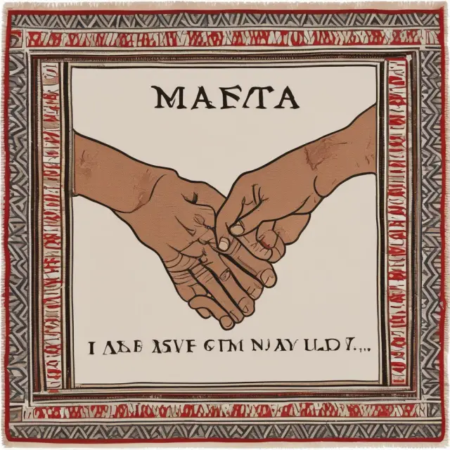 Image of three hands weaving NAFTA tapestry, signifying cooperation between the United States, Canada, and Mexico.