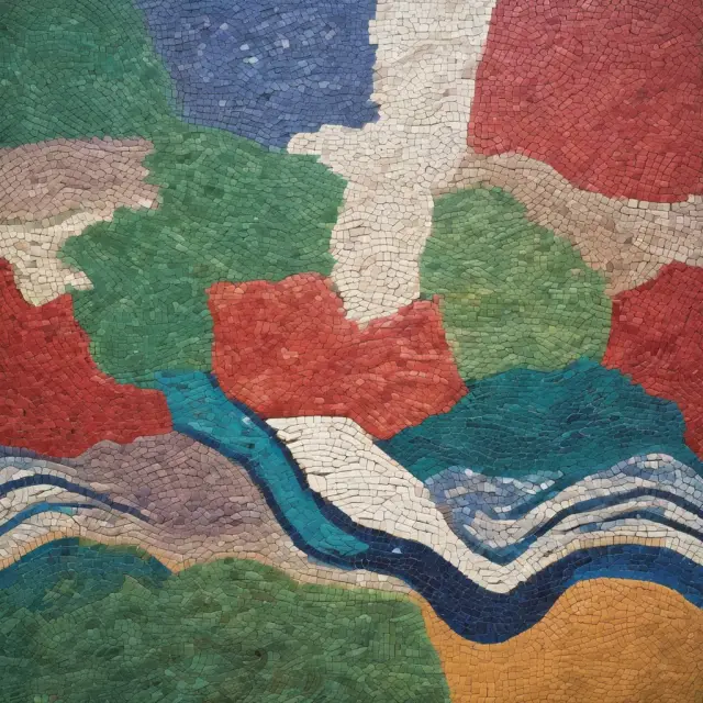 A harmonious depiction of the US, Mexico, and Canada, united in a single economic landscape, reflecting the impact of NAFTA