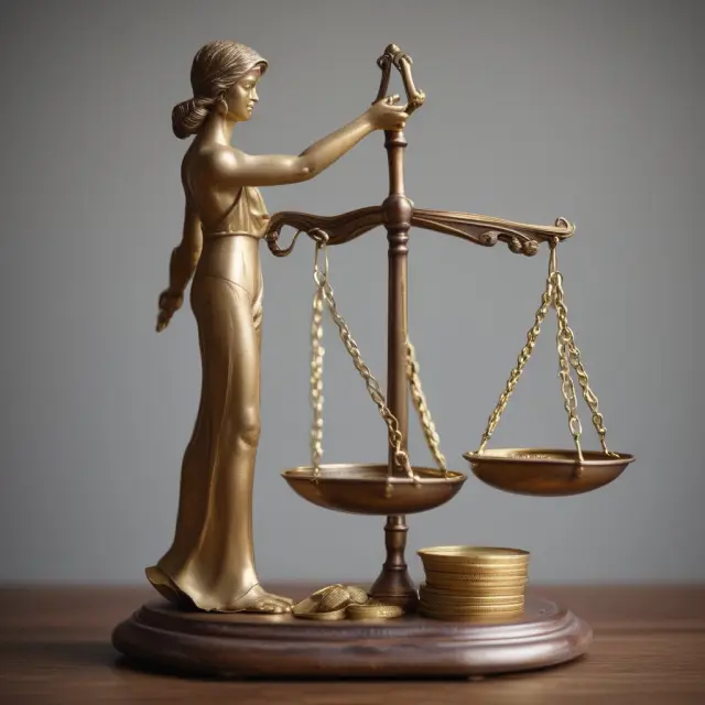 A trader skillfully casts golden coins from a balance scale, representing the potential rewards and risks of selling naked puts