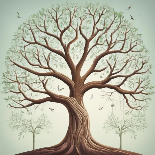 Image of a large, sturdy tree with numerous branches and leaves symbolizing multiple generations of beneficiaries and their inheritance