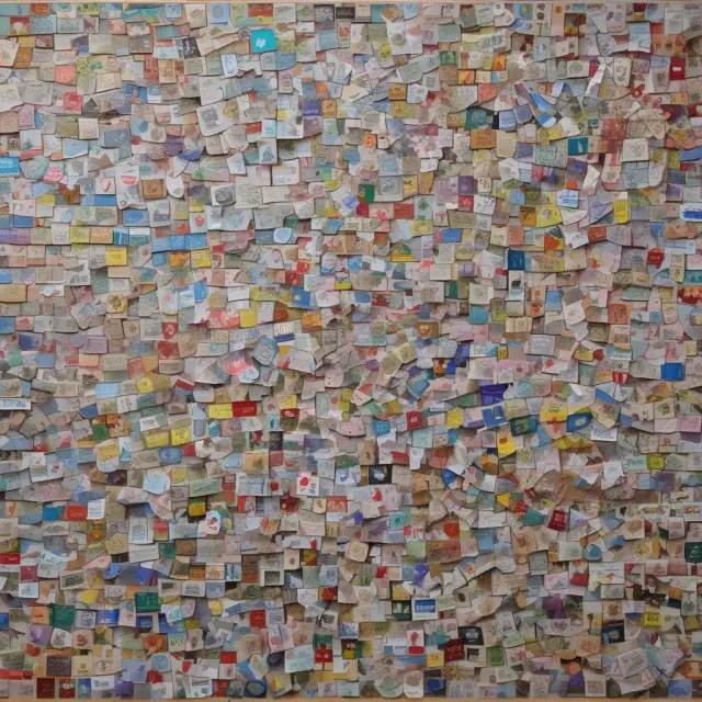 Countries illustrated as puzzle pieces, showing their varying amounts of narrow money (M1)