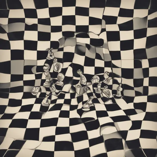 Visualization of broad money converting to narrow money on a chessboard, representing FAQs clarifying the concept