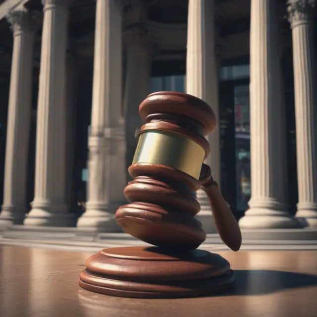 Nasdaq gavel forming equity standard pillars, symbolizing stockholders