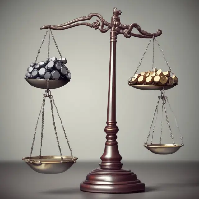 Scale comparing regulatory requirements (Nasdaq) and cost structures (AIM), illustrating differences between both markets.
