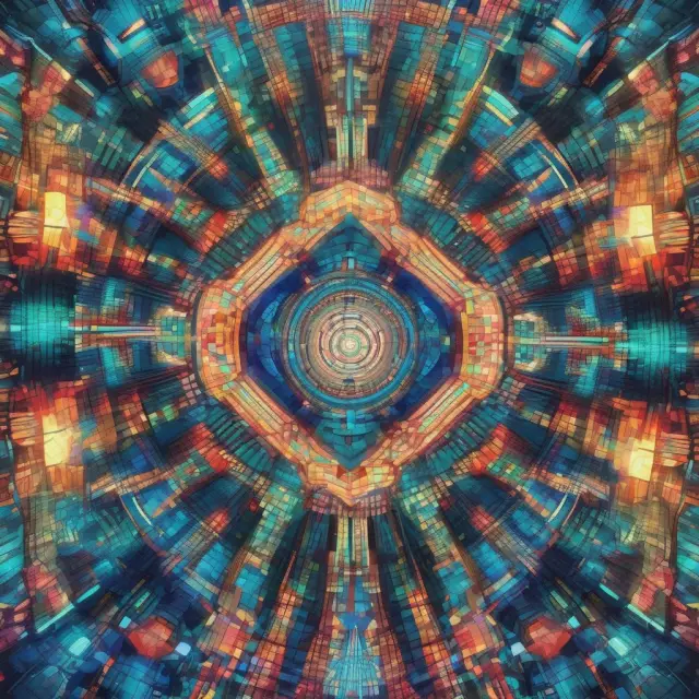 Digital kaleidoscope displaying Nasdaq FAQs, shedding light on its unique history as the world