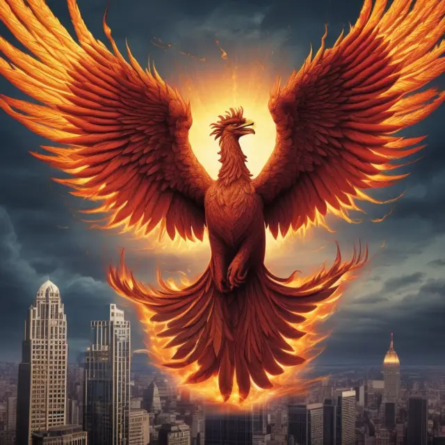 A Phoenix symbolically rises from turbulent water, representing the transformation of federally-insured credit unions through NAFCU