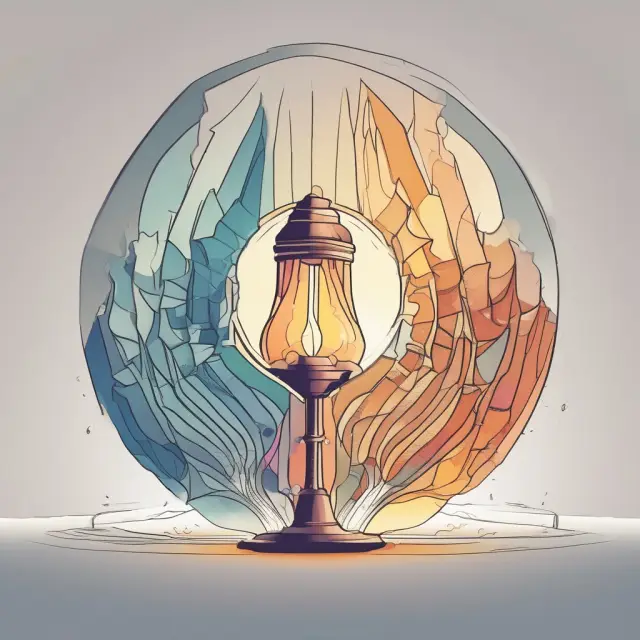 An illuminated NACVA logo guiding business valuers through a complex landscape of financial charts and documents