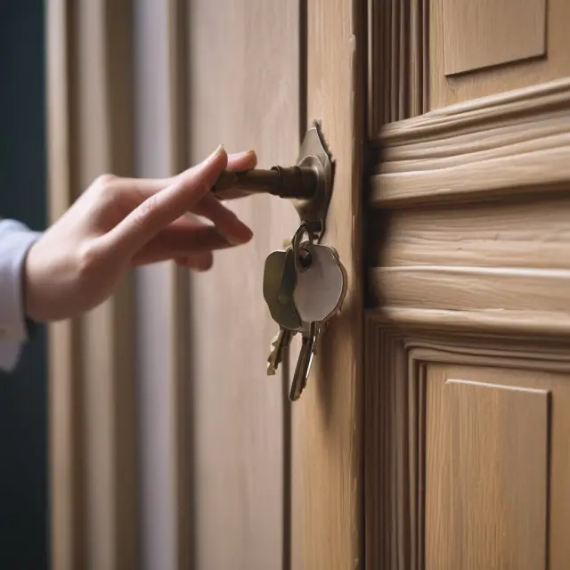 Realtor holding a golden key in front of an open treasure chest filled with real estate charts, data, and tools - NAR membership benefits