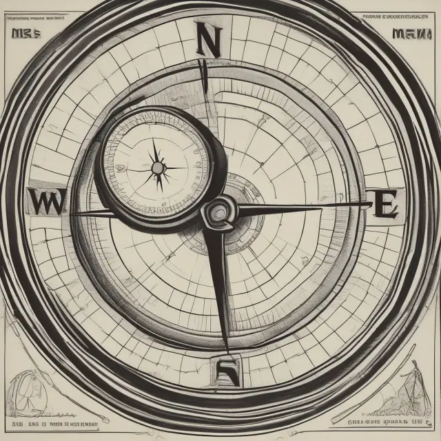 An economic compass with a dial moving between inflation and deflation arrows based on the NAWI