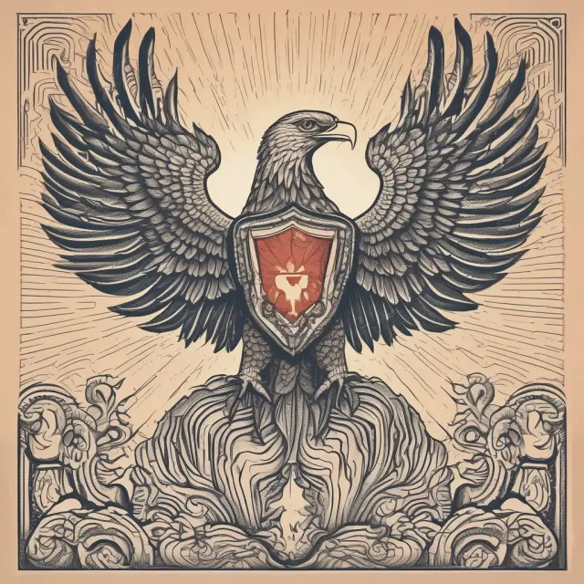Image of the National Retail Federation as a protective shield with a Phoenix symbolizing transformation in retail