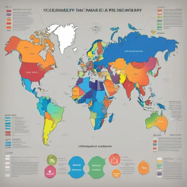 Four key agencies – BEA, IMF, World Bank, and OECD – depicted as pillars holding up a world map, each with a compass for navigating national income accounting data