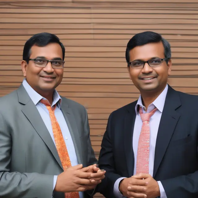 Two bulls, symbolizing Girish Chandra Chaturvedi and Vikram Limaye, leading NSE