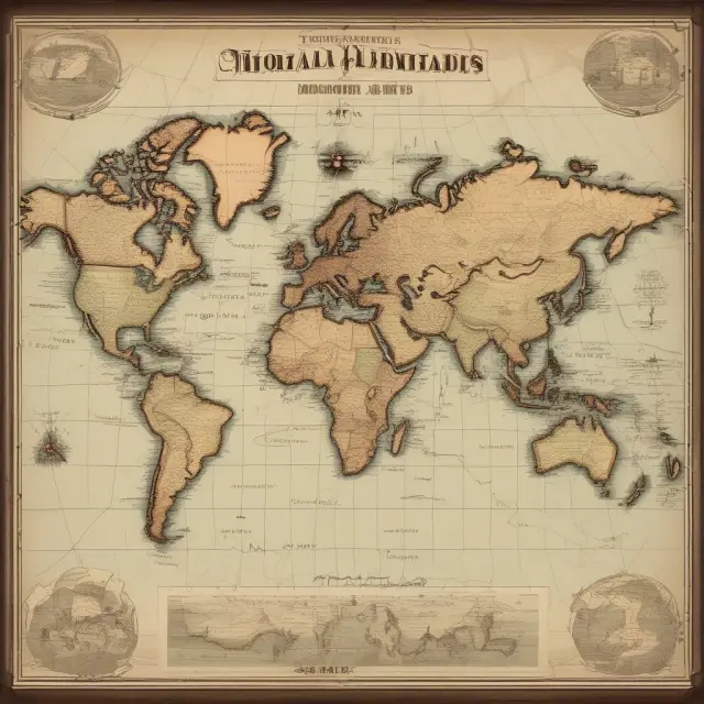 Map illustrating significant historical instances of nationalization in various industries and countries