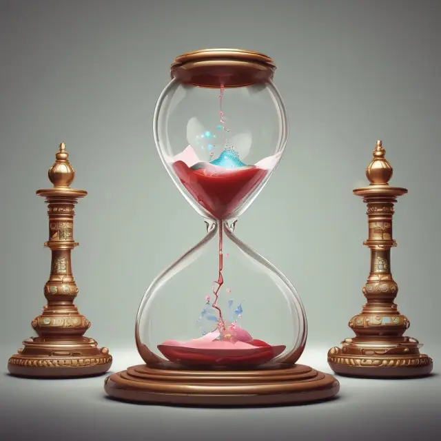 Image: Gas particles flowing within an hourglass, representing the adaptability of natural gas investors through Exchange-Traded Funds.