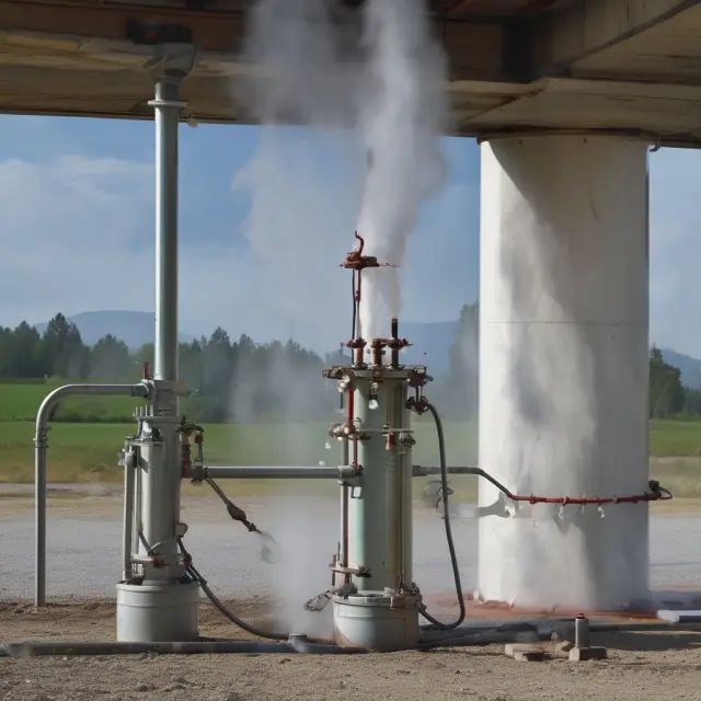 Natural gas liquids emerging as ethane, propane, butanes, and pentanes droplets from a geyser source