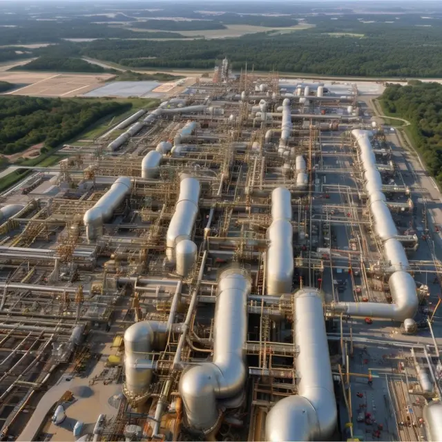 An alchemist, symbolizing the natural gas liquids industry, transforming ethane into ethylene with a magical wand. Ethane is a vital raw material for plastics production and petrochemical feedstock.