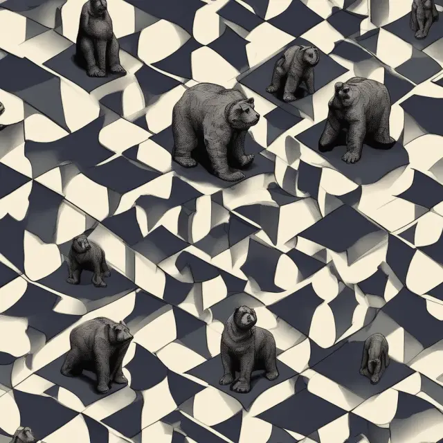 Three companies (Bear Sterns, Merrill Lynch, and Lehman Brothers) strategically adapting on a technologically advanced chessboard to thrive in the financial industry