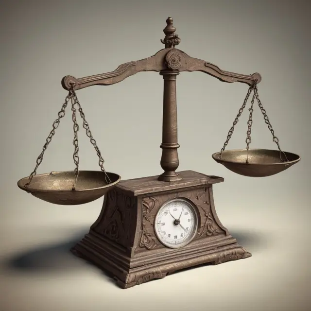 Ancient scale weighing Net Asset Value (NAV) and Market Price to represent the balance between informed investment decisions based on NAV returns.