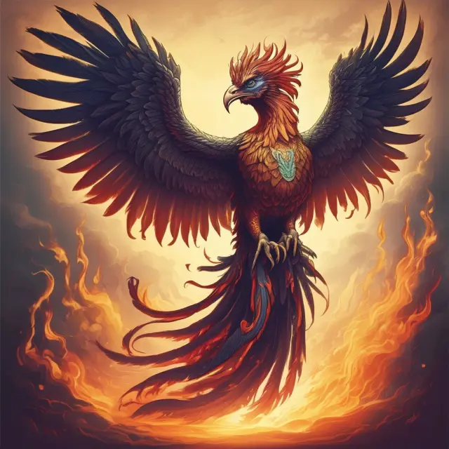 Image of a mythical Phoenix rising from the flames, symbolizing the National Bureau of Economic Research