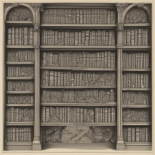 NBER researchers working at a library surrounded by bookshelves, generating policy insights