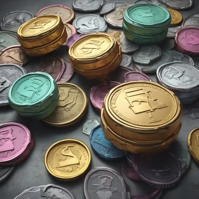 An ancient treasure chest overflowing with gold coins, symbolizing the undiscovered value in undervalued stocks found using Net Current Asset Value Per Share (NCAVPS) strategy.