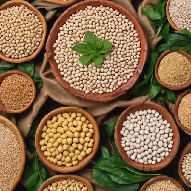A vibrant marketplace filled with indices representing Soybean, Guar, and Composite Agricultural Products from NCDEX