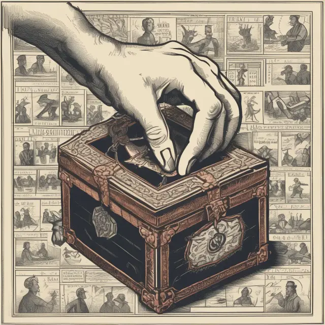 Two hands sharing an enigma box, symbolizing the confidential relationship established by a Non-Disclosure Agreement