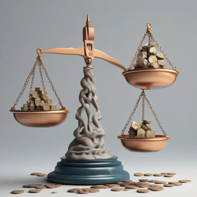 A set of scales weighing illiquid currencies and associated risks within a bustling financial marketplace, highlighting the complex decision-making required for Non-Deliverable Forwards trading.