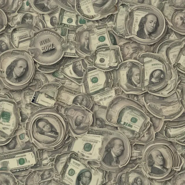 A river flowing through time, with historical milestones and near money assets shaping its course