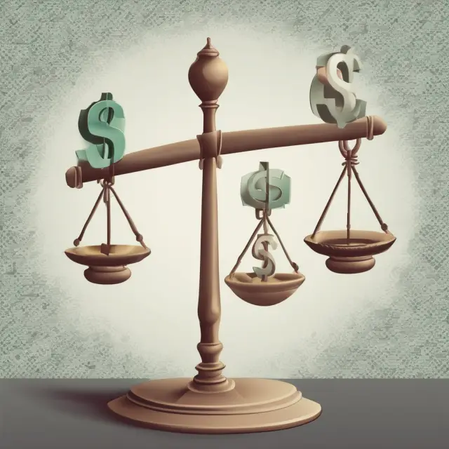 Seesaw balancing near-the-money options: Dollar sign for potential reward and hourglass for time decay.
