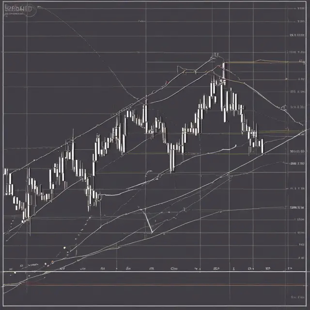 A bullish head and shoulders pattern during an uptrend, showing the neckline as potential level for long position entry