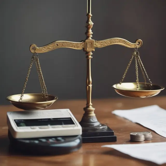 Scales tipping with funeral expenses, debt balances, and estate settlement cost components