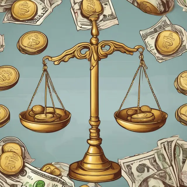 A scale with gold coins and various currencies balanced on a globe, depicting NEERs in global economic analysis