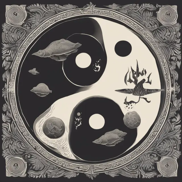 Visualizing negative gap: A yin-yang illustration representing interest-sensitive assets and liabilities in balance