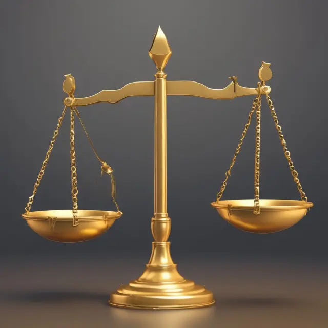 Golden scales representing positive and negative Return on Investment (ROI)