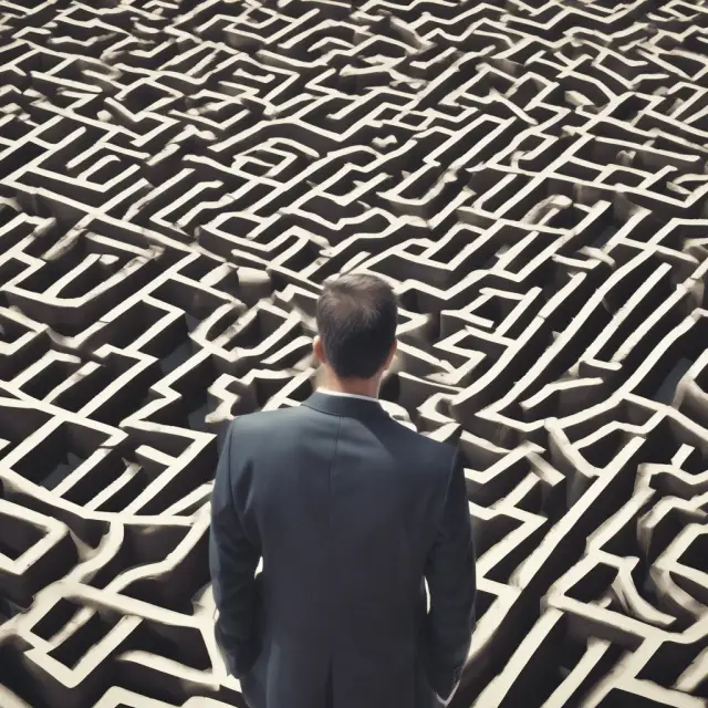 An investor examines a labyrinth of property prices and tax codes while considering negatively geared investments.