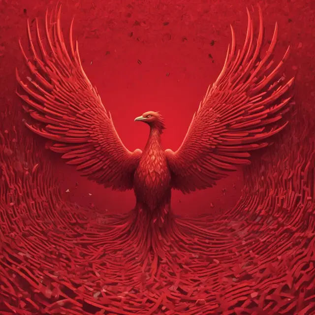 Image depicts a mythical phoenix arising from a body of red numbers, representing tax savings derived from negative gearing strategies