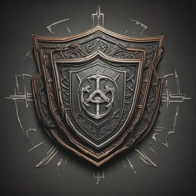 Image of a shield bearing negative and positive covenant symbols, symbolizing protection for investors