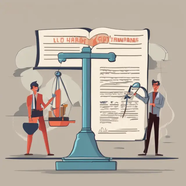 Two scales balancing negative (restrictions) and positive (requirements) covenants in loan agreements.