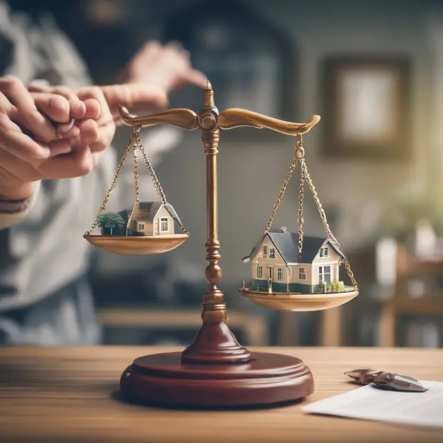 Homeowner maintaining financial balance between property value and mortgage debt
