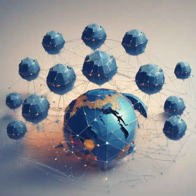 A globe with various countries represented by interconnected electronic trading systems, symbolizing international financial integration and cooperation