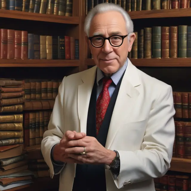 A wizened alchemist, Nelson Peltz, with a cauldron, metamorphosing unproductive corporations through Trian Fund Management.