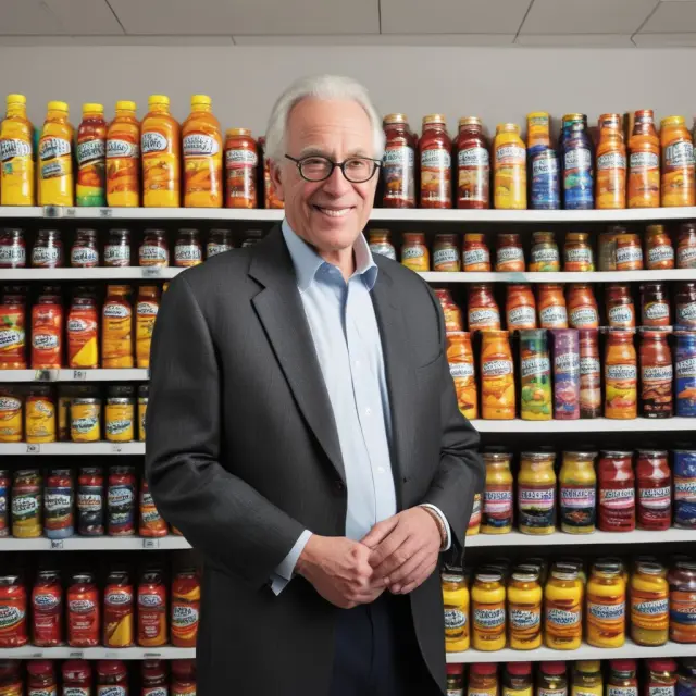 A dynamic image of Nelson Peltz injecting new life into a wilting Snapple tree, surrounded by key words: Strategic Initiatives, Rebranding, New Product Offerings, and Distribution Network.