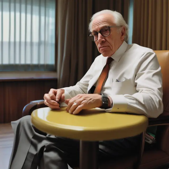 Nelson Peltz symbolically balancing activist investing and political donations on a set of scales