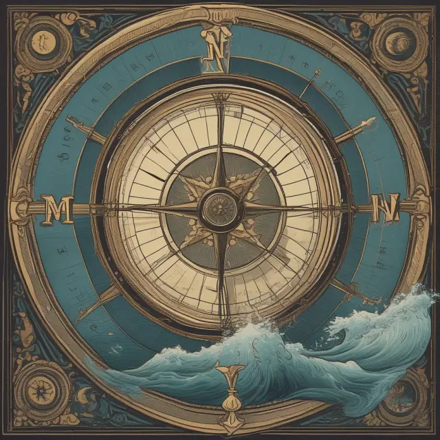 An institutional investor steers a ship through a sea of economic trends, guided by the neoclassical growth theory compass while adapting to technology-driven currents
